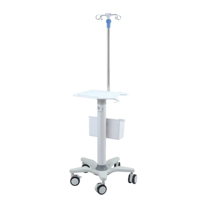 ABS Engineering Plastic Aluminum Alloy Column Hospital Stand Monitor Trolley