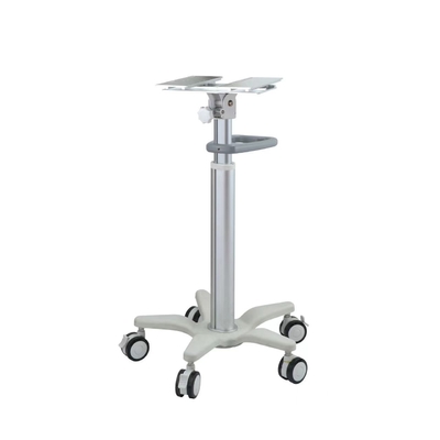ABS Engineering Plastic Aluminum Alloy Column Hospital Stand Monitor Trolley