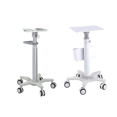 ABS Engineering Plastic Aluminum Alloy Column Hospital Stand Monitor Trolley