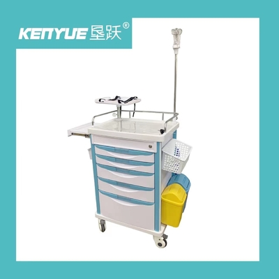 Aluminum Frame Drawer Infusion Function Nurse ABS 960mm Emergency Medical Cart