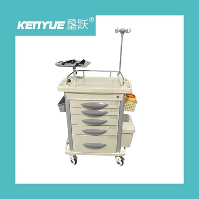 Aluminum Frame Drawer Infusion Function Nurse ABS 960mm Emergency Medical Cart
