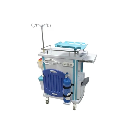 Aluminum Frame Drawer Infusion Function Nurse ABS 960mm Emergency Medical Cart