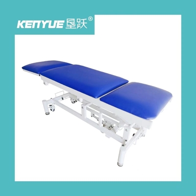 Carbon Steel Electric Examination Couch Bed Hydraulic Medical Blue