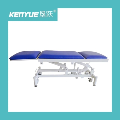 Carbon Steel Electric Examination Couch Bed Hydraulic Medical Blue