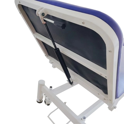 Carbon Steel Electric Examination Couch Bed Hydraulic Medical Blue