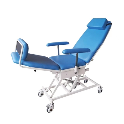 Angle Adjustable Blue Steel Electric Dialysis Chair Hospital Special
