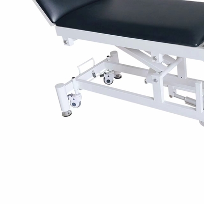 Black PU leather material examination bed is used for hospital medical treatment