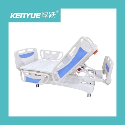 Hospital Furniture Electric Nursing Bed Blue Five Function Adjustable