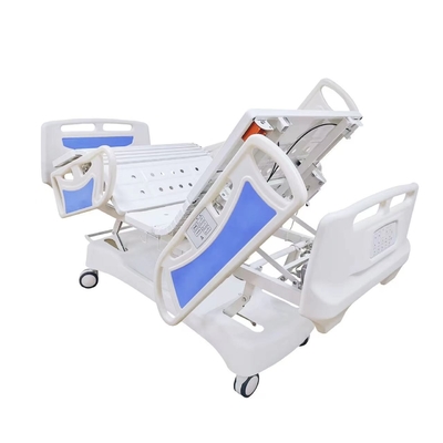 Hospital Furniture Electric Nursing Bed Blue Five Function Adjustable