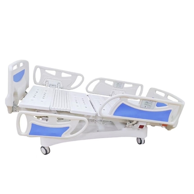 Hospital Furniture Electric Nursing Bed Blue Five Function Adjustable