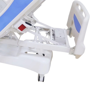 Hospital Furniture Electric Nursing Bed Blue Five Function Adjustable