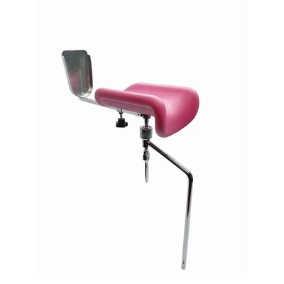 Metal PU Material Pink Luxury Leg Rest Gynecological Chair Parts