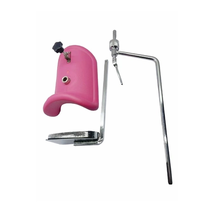 Metal PU Material Pink Luxury Leg Rest Gynecological Chair Parts
