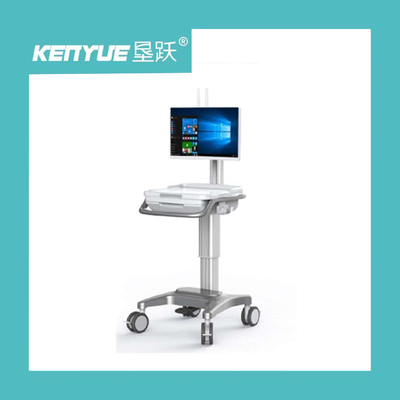 Medical computer cart aluminum alloy pillar medical computer nursing examination car