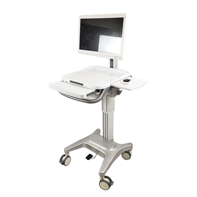 Medical computer cart aluminum alloy pillar medical computer nursing examination car