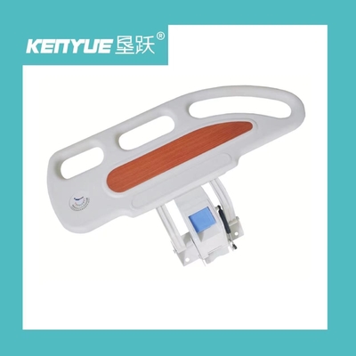 PP Material Hospital Guard Rail Brown With Angle Display