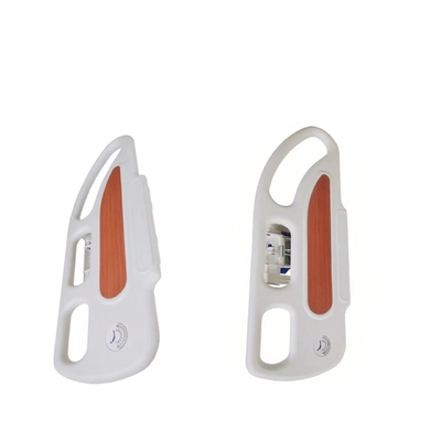 PP Material Hospital Guard Rail Brown With Angle Display