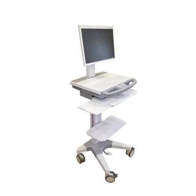 Hospital Medical Furniture Computer RV With Four Wheels White