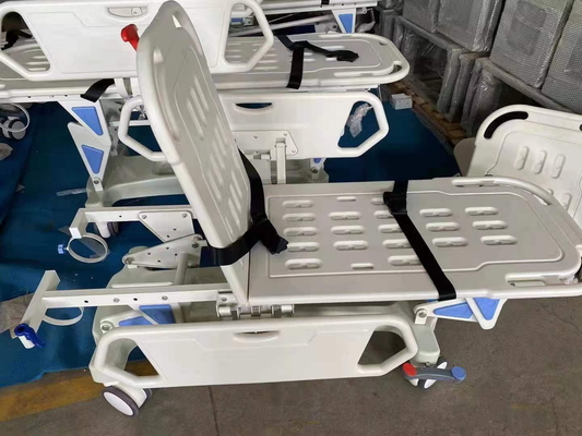 Manual Emergency Transport Stretcher Trolley Hospital Patient Transfer Central Brake