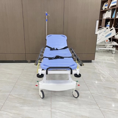Stainless Steel Hydraulic Pump Stretcher Trolley For Patients Hospital Furniture