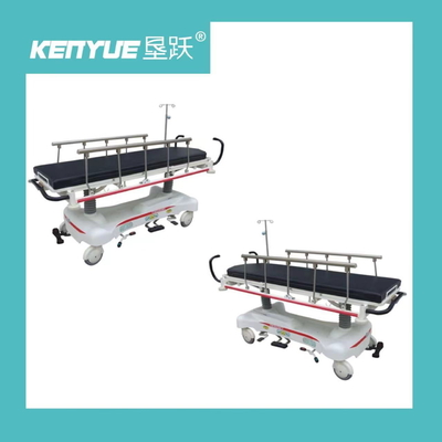 Medical Emergency Ambulance Stretcher Trolley Stainless Steel Adjustable Height