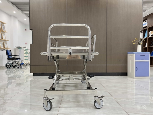 High Quality Stainless Steel Emergency Stretcher Trolley Stainless Steel Guardrail