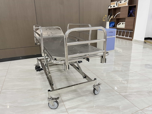 High Quality Stainless Steel Emergency Stretcher Trolley Stainless Steel Guardrail