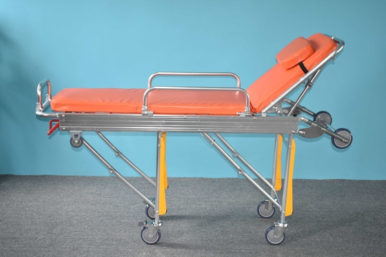 High Quality Patient Recovery Trolley Aluminum Alloy Material Medical Product Folding Ambulance Stretcher
