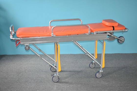 High Quality Patient Recovery Trolley Aluminum Alloy Material Medical Product Folding Ambulance Stretcher