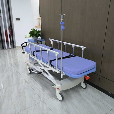 hydraulic stretcher Hsopital Equipment Medical Patient Trolley  folding guardrail Wheelchair transfer b