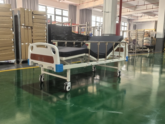 Two Function Manual Hospital Bed with Cold Rolled Steel Frame
