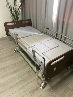 Electric Home elderly nursing Bed with Lockable Wheels