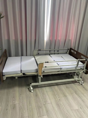 Electric Home elderly nursing Bed with Lockable Wheels