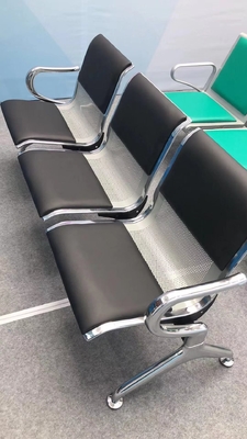 Metal PU Hospital Waiting Area Chairs for Comfortable Waiting Room Furniture