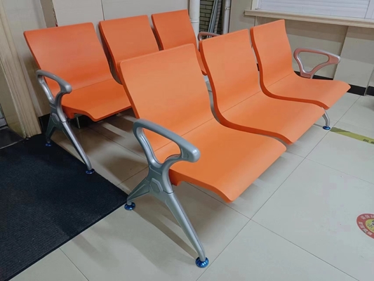 Padded Hospital Waiting Room Chair with Steel Frame