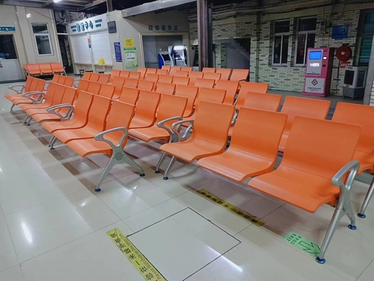 Padded Hospital Waiting Room Chair with Steel Frame