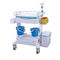 Sickroom Nursery Medical Instrument Trolley 1100*640*1000mm With Trash Medicine Box