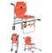 Aluminum Alloy Stair Chair Stretcher , Foldable Ambulance Stretcher Trolley
