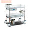 Stainless Steel Two Layers Hospital Treatment Trolley / Medicine Crash Cart