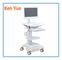 Integrated Moving medical computer cart Patient Check ABS Plastic