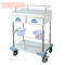 Hospital Instrument Medical Trolley Cart With 2 Layers 3 Layers Drawers