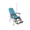 Steel Pipe Wooden IV Pole Handrail Patient Transfusion Chair Green