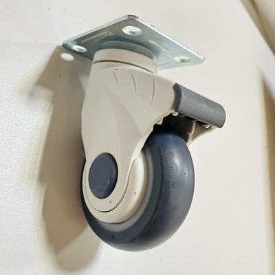Hospital Bed Accessories Swivel Silent PP TPR Medical Caster Wheels