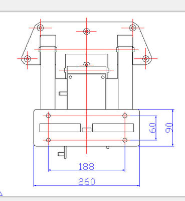 Full Aluminum Alloy Bracket Hospital Bed Accessories For Side Rails