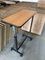 PB Metal material hospital bed tray table adjustable bedside table