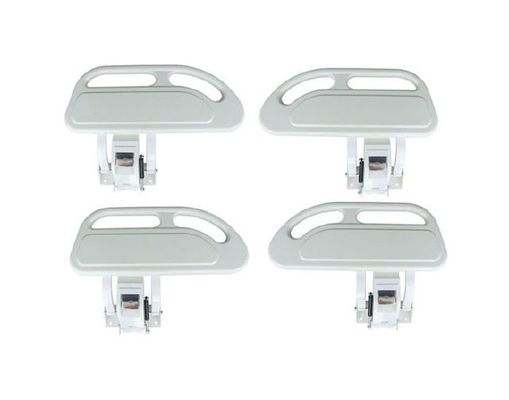 Medical Products Accessories Bedrails For Medicall Bed White Color PP Side Rails For Hospital Bed Parts