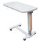 Dinning Hospital Bed Tray Table Metal Gas Spring Hospital Overbed Table