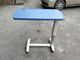 Gas Spring Hospital Bed Tray Table Adjustable Over Bed Table On Wheels