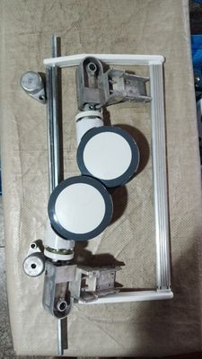 Central Brake System Medical Grade Casters 6 Inch Aluminum Alloy