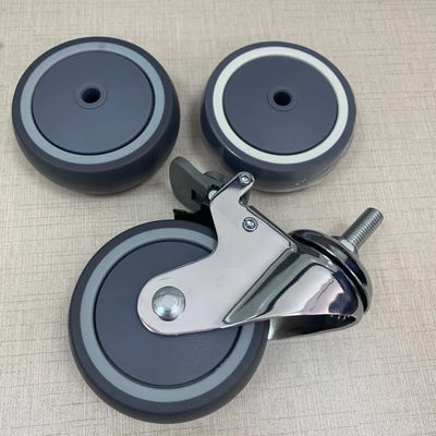 PU Mute Medical Medium Duty 4 Inch Locking Couch Casters Hospital Wheel
